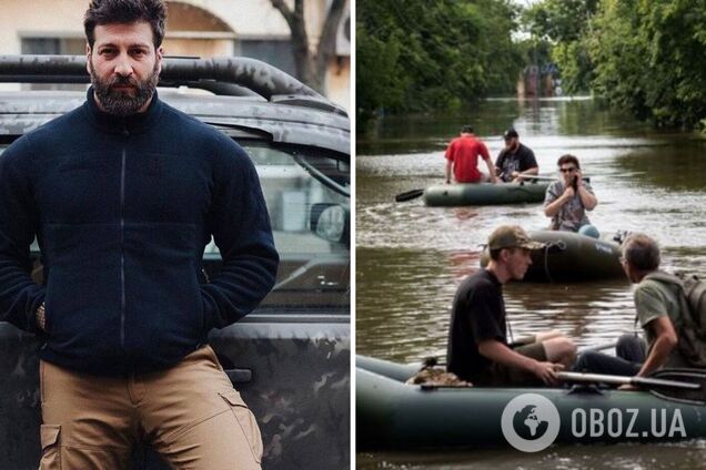 В епіцентрі катастрофи: Салем довів до сліз українців, показавши, як рятує людей у затопленому Херсоні. Відео