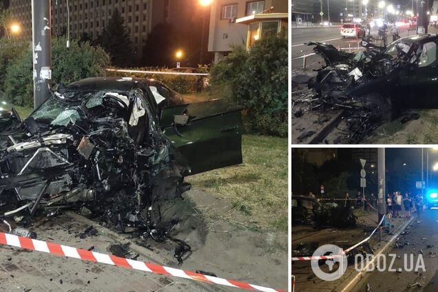 Жахлива ДТП у Києві: від автомобіля BMW майже нічого не залишилось. Фото і відео
