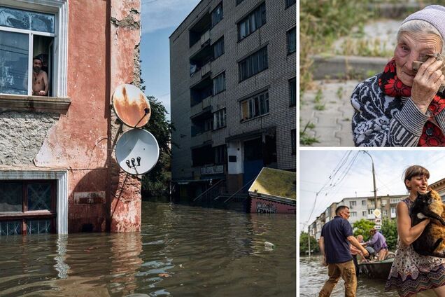 Зеленский показал трогательные кадры спасения на затопленной Херсонщине