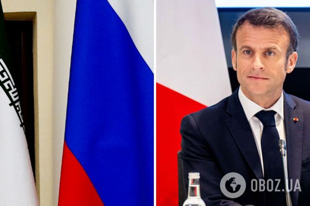 Макрон призвал Иран 'немедленно прекратить' поставки беспилотников России и предупредил о последствиях