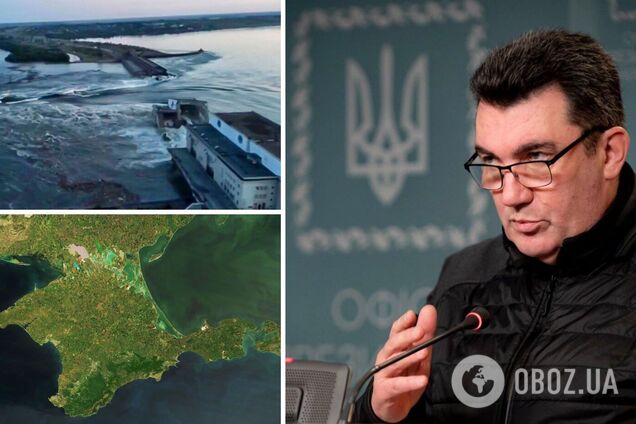 'Величезна проблема для розвитку': Данілов пояснив, як підрив Каховської ГЕС вплине на Крим