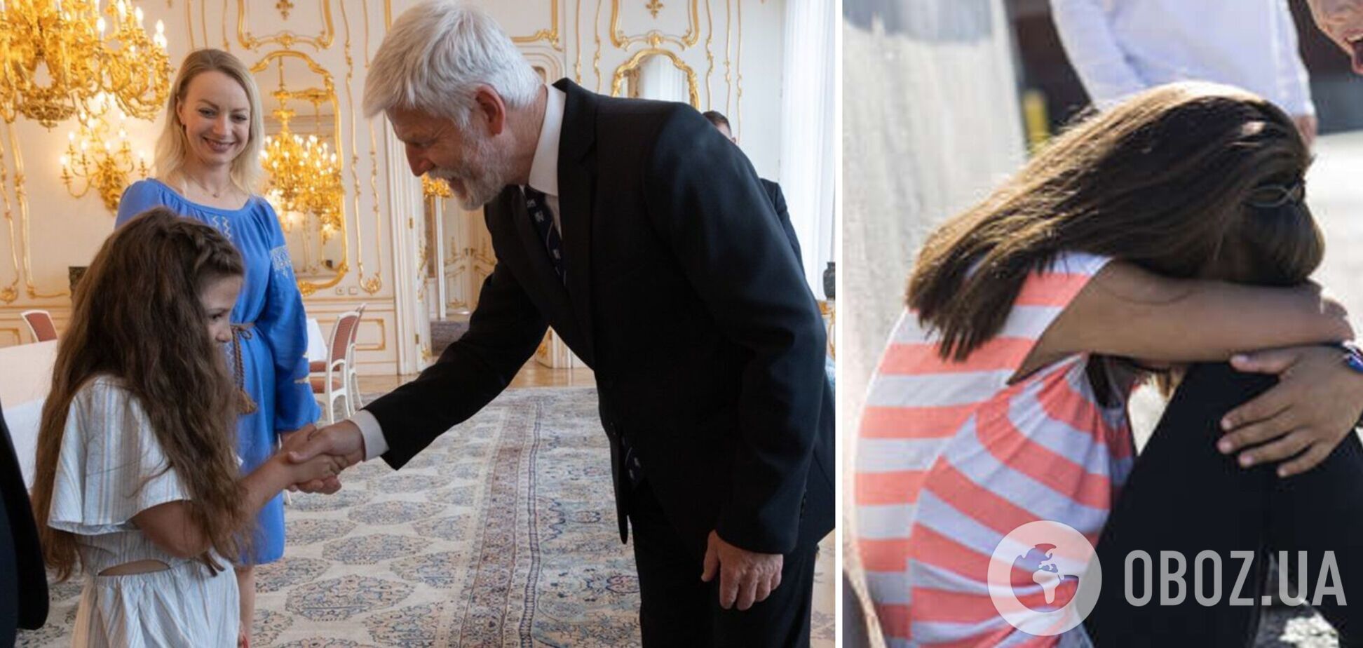Президент Чехії зустрівся з українською дівчинкою, яку зацькували однокласники-прихильники РФ