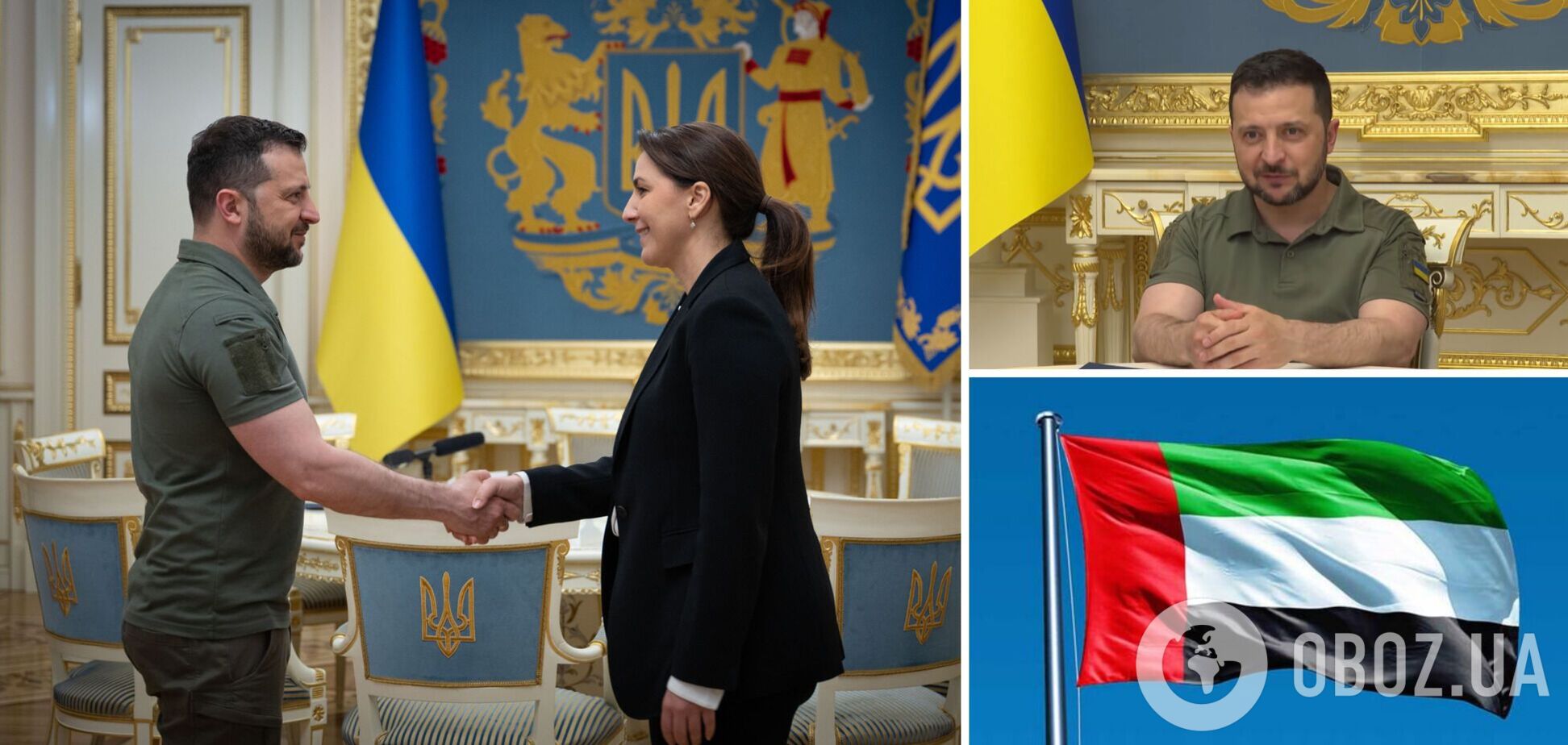Президент Украины встретился с представительницей ОАЭ