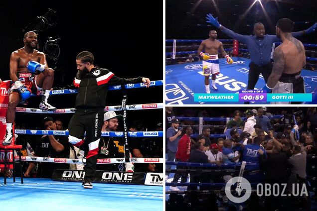 Выставочный бой Мейвезера завершился грандиозным побоищем. Видео