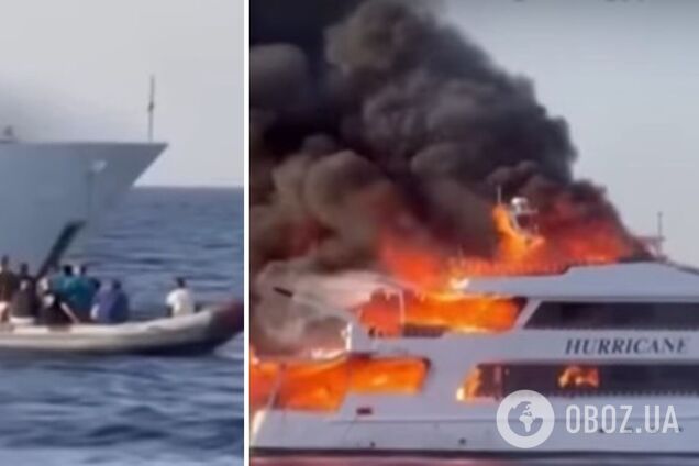 На борту были 29 человек: в Египте произошел масштабный пожар на туристической яхте. Фото и видео