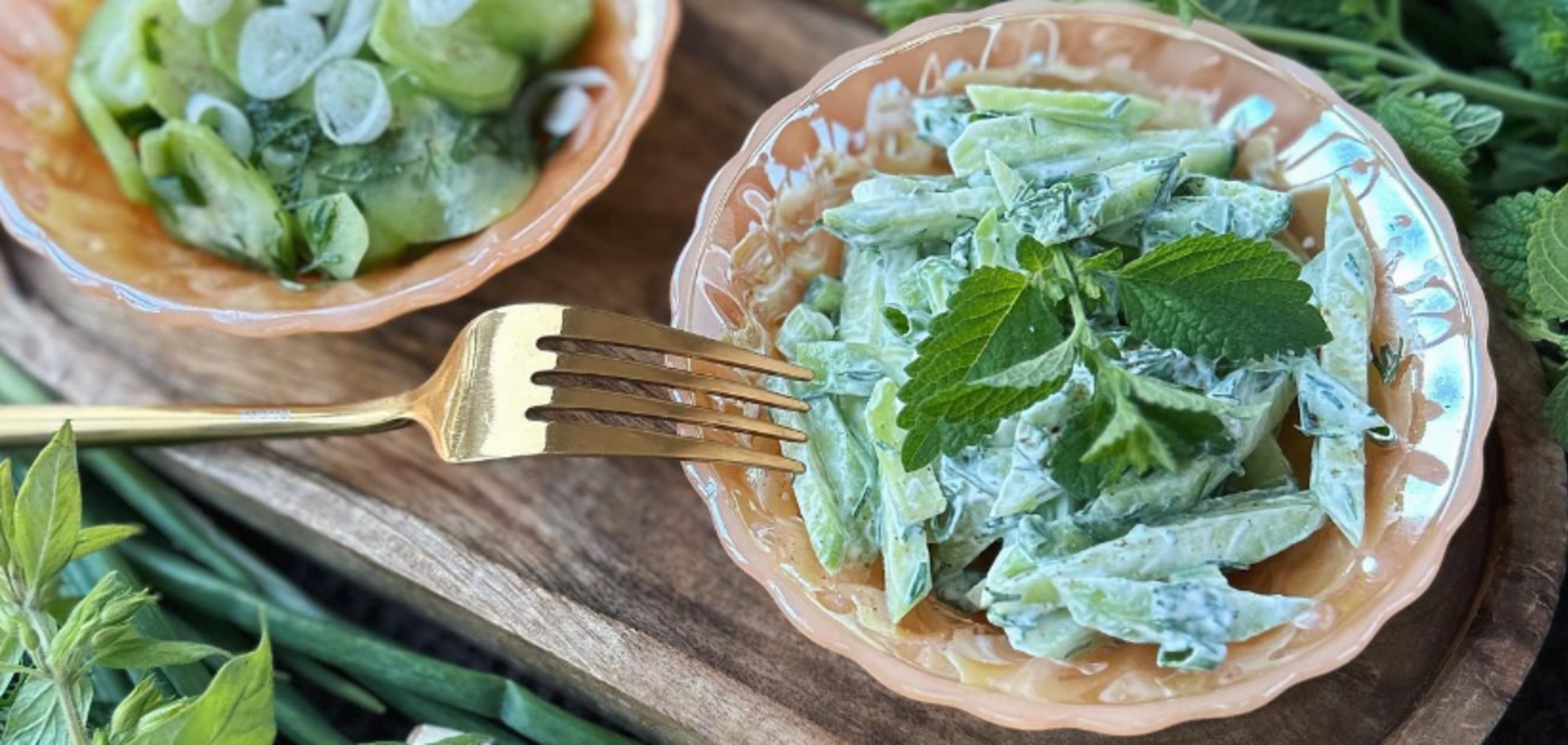 Салат 'Мізерія' з огірками та зеленню без майонезу: елементарна страва 