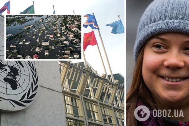 'Мы солидарны с вами': Грета Тунберг пришла на украинский пикет представительства ООН. Фото