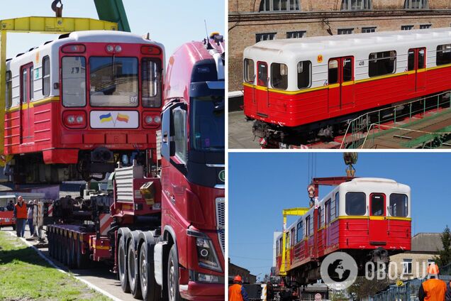 Киев получил еще шесть вагонов от варшавского метрополитена
