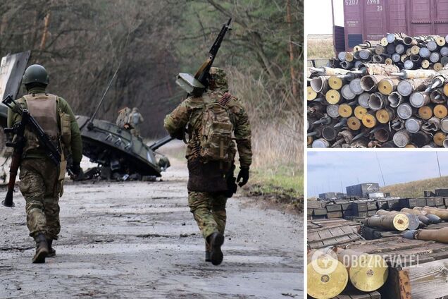 Іржаві снаряди насипом: у мережі показали, які боєприпаси отримує армія РФ на Луганщині. Фото