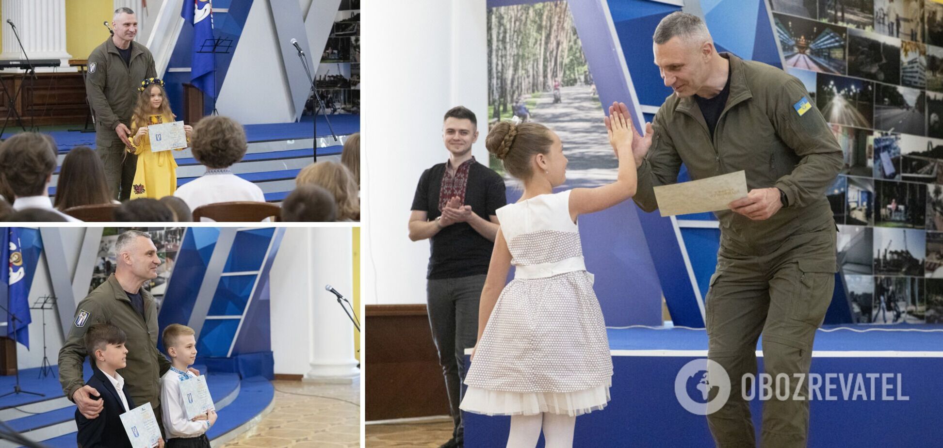 Кличко вручил талантливым детям столицы творческие стипендии Киевского городского головы. Фото