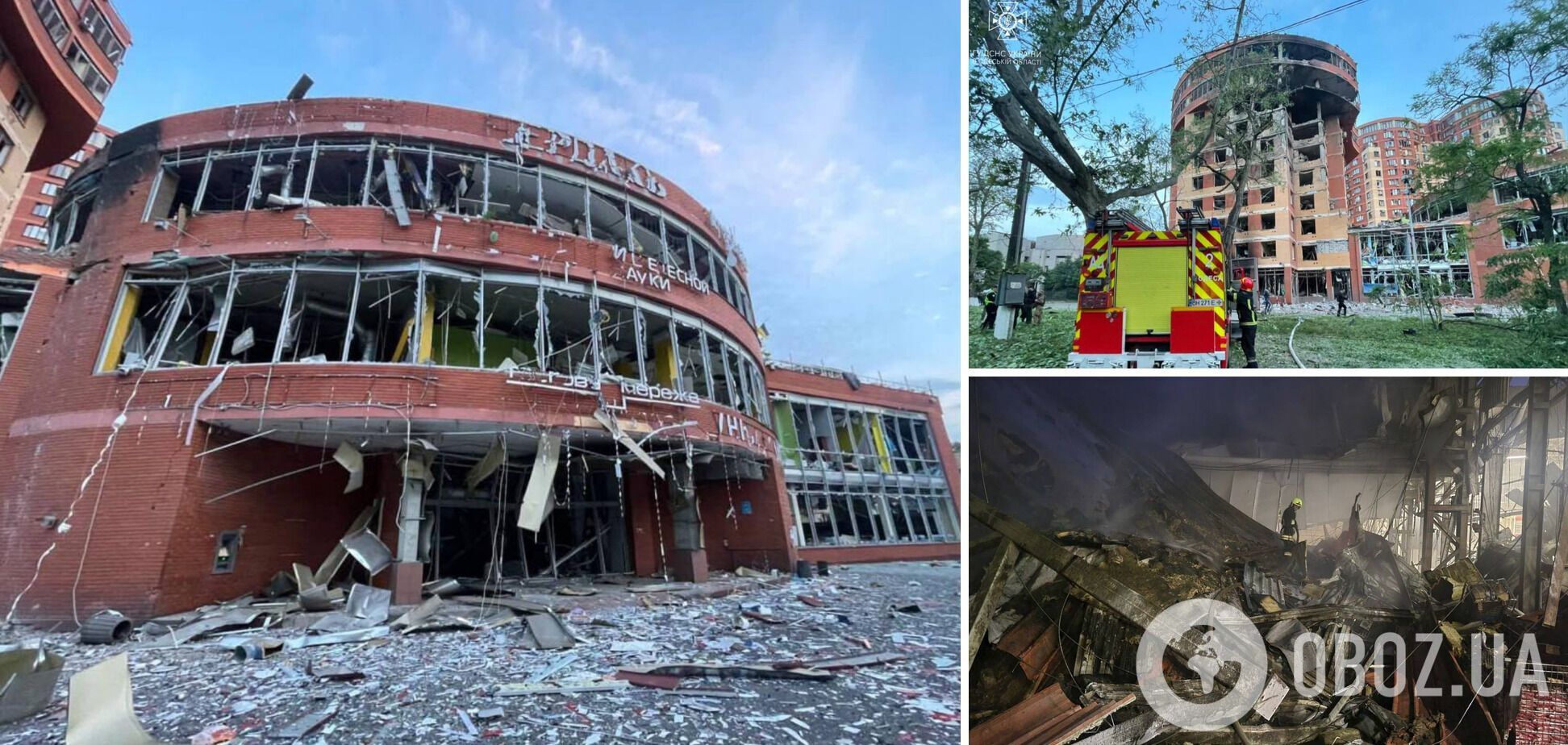 Выбиты окна и обожжены взрывной волной дома: появились новые фото и видео последствий удара РФ по Одессе