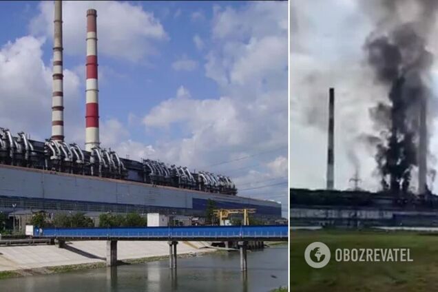 В России вспыхнул мощный пожар на электростанции, валит черный дым. Видео