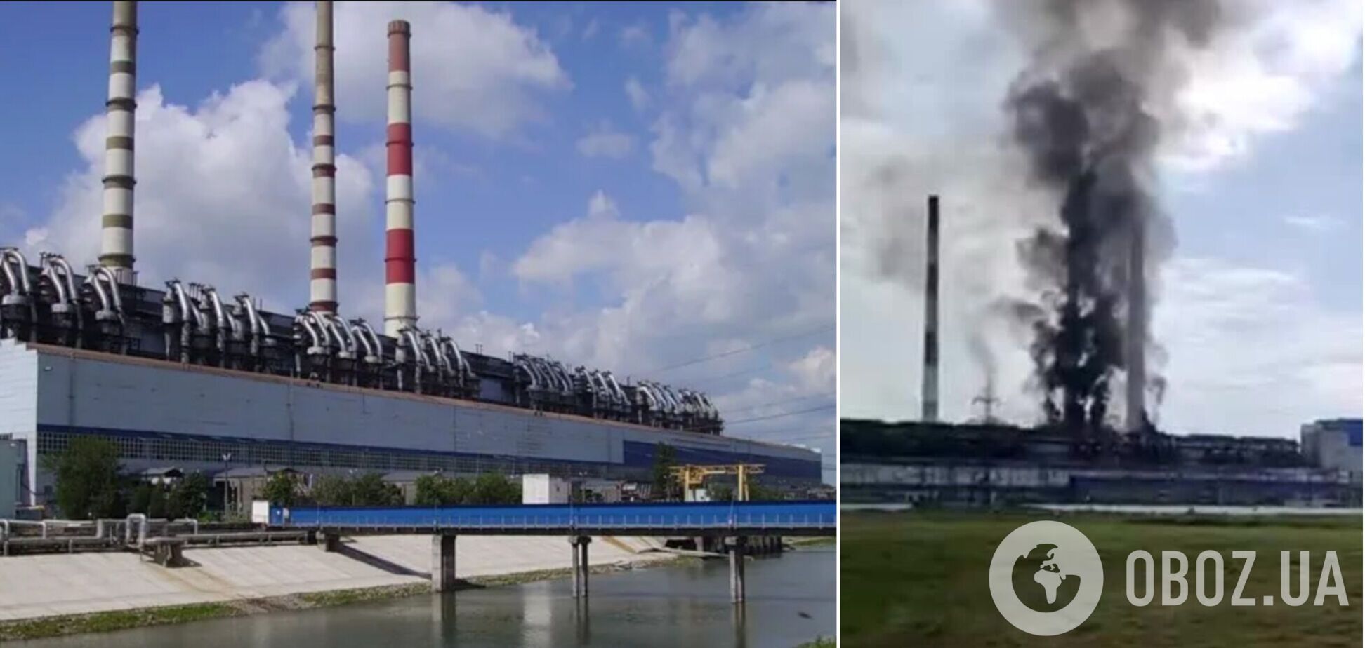 У Росії спалахнула потужна пожежа на електростанції, валить чорний дим. Відео