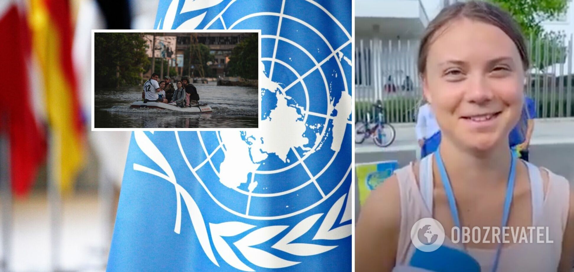 Грета Тунберг висміяла роль ООН у ліквідації наслідків підриву Росією Каховської ГЕС. Відео