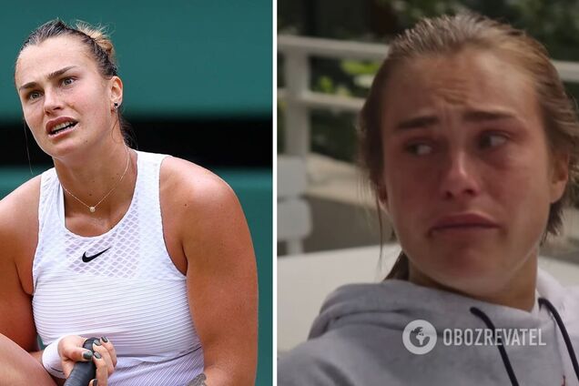 Перша ракетка Білорусі у сльозах зі словами 'ненавидять через країну' заявила, що хотіла піти з тенісу через війну в Україні