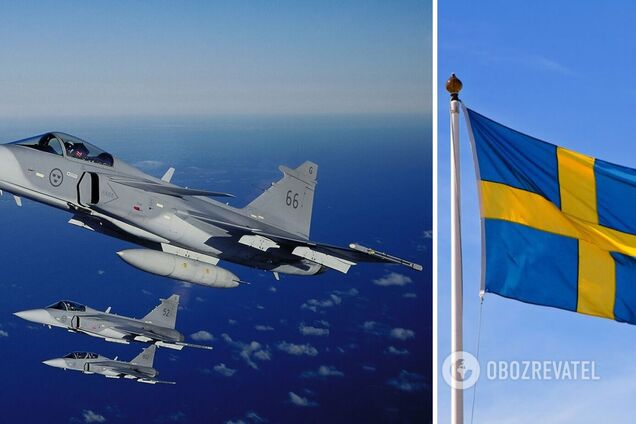 Швеция будет обучать украинских пилотов на истребителях Jas 39 Gripen: объявлен новый пакет помощи