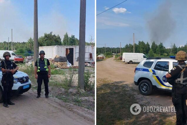 На Київщині пролунали вибухи: на колишніх позиціях армії РФ почалася детонація снарядів. Фото й відео