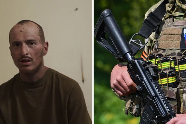 Допрос захваченного в плен российского мобика