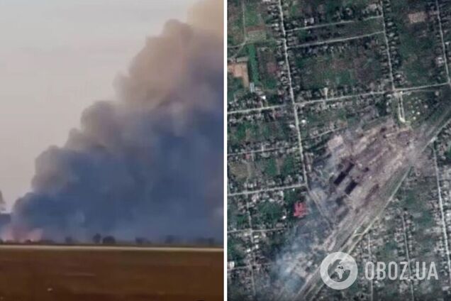 З'явилися супутникові фото наслідків 'бавовни' під Генічеськом