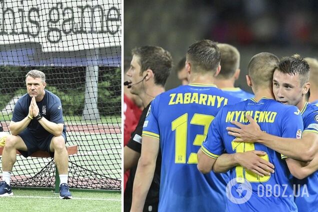 Ребров исключил двух футболистов из состава сборной Украины на матч с Мальтой