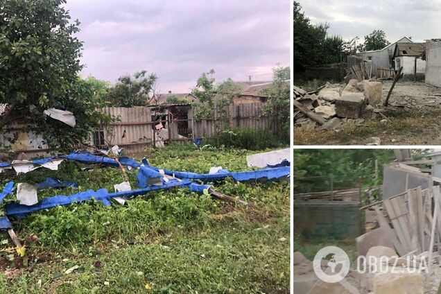 Оккупанты обстреляли Херсонщину: повреждены жилые дома, трое гражданских ранены. Фото