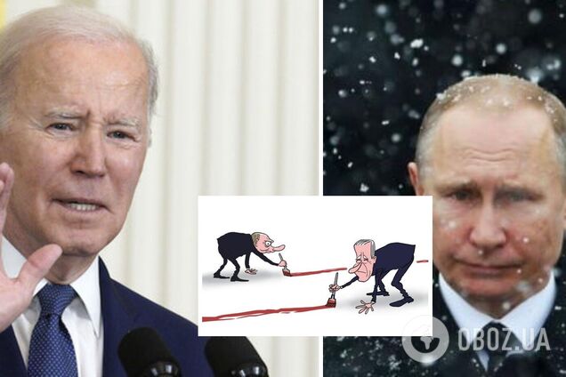 Стратегія, яка приносить як ризик, так і винагороду: WP припускає, що Байдену сподобалось перетинати 'червоні лінії' Путіна