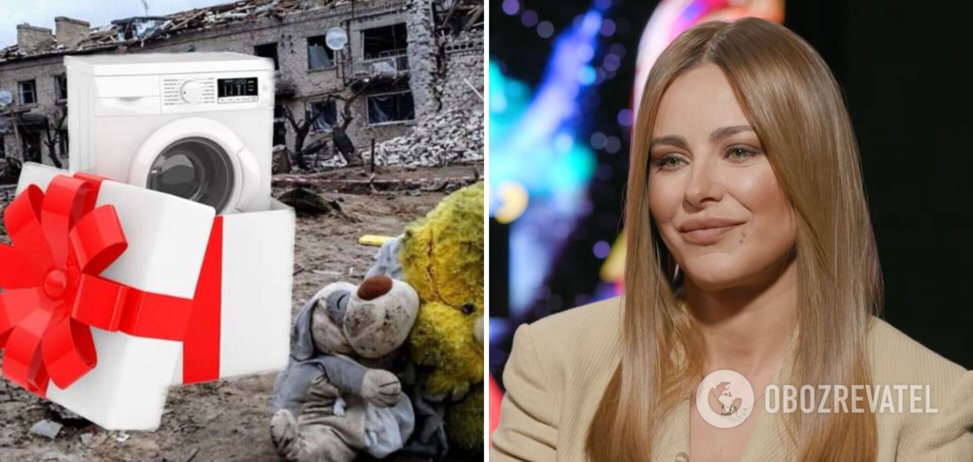 Зрадниця Лорак з пральною машинкою 'таємно' навідалася до 'біженців' з Луганщини в Підмосковʼї. Відео