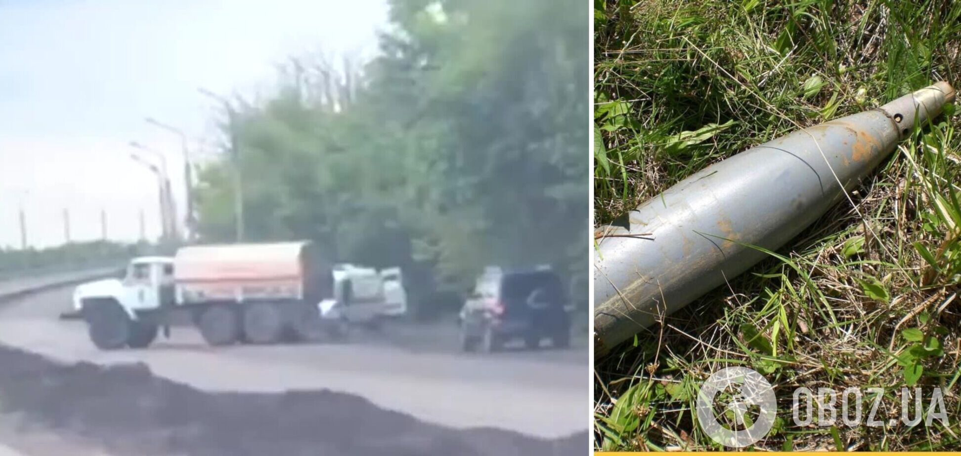 Не доехали: на трассе Мариуполь – Донецк оккупанты взорвались на фугасе. Видео