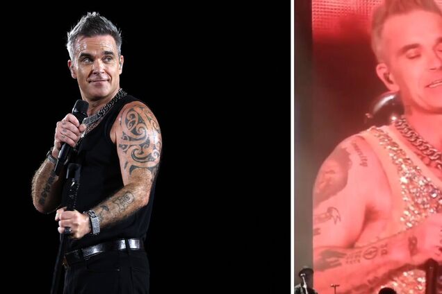 Робби Уильямс начал задыхаться прямо во время концерта и озвучил публике причину: это не из-за возраста. Видео