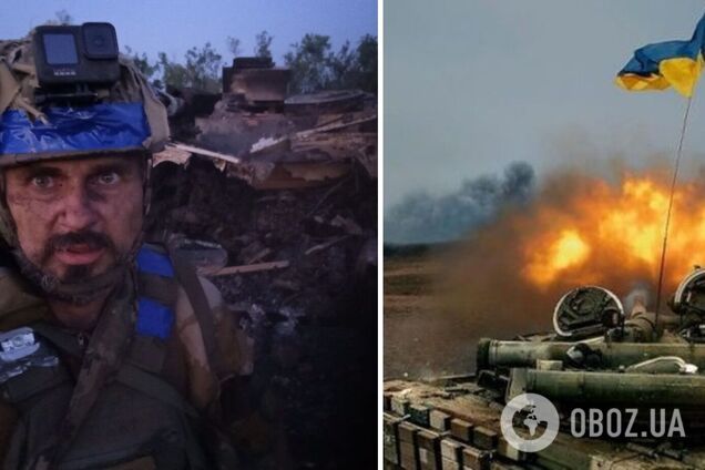 'Очередной тяжелый день нашего наступления': Сенцов с передовой показал подбитую технику, в которой едва не погиб