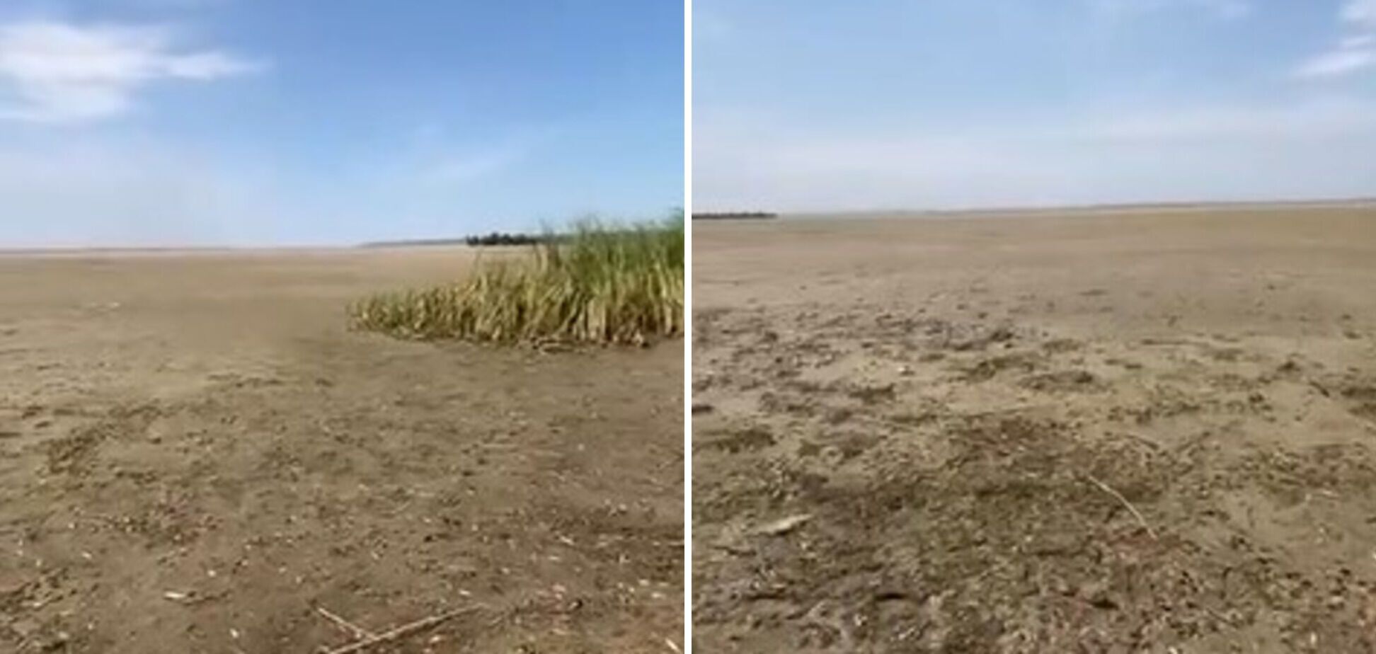Замість води – величезна пустеля: у мережі показали, що лишилося на місці Каховського водосховища. Відео