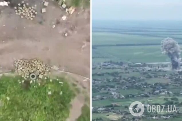 Устроили 'файер-шоу': ВСУ точным ударом уничтожили склад мин российских захватчиков. Видео