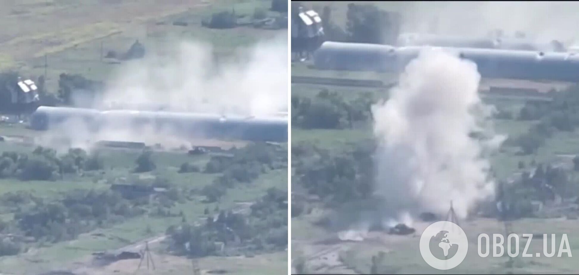 Українські воїни знищили ворожий танк пострілом зі 'Стугни'. Ефектне відео