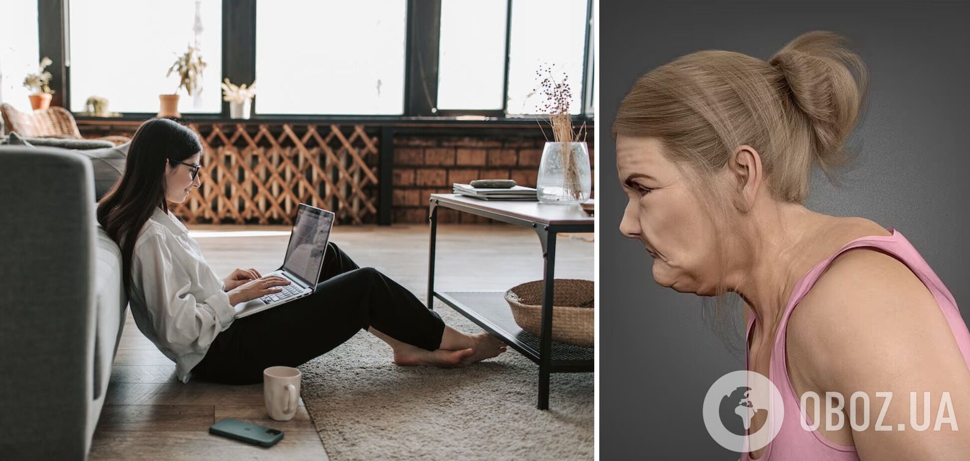 Запухшие глаза и руки-когти: как работники на удаленке могут выглядеть уже через 70 лет. Фото