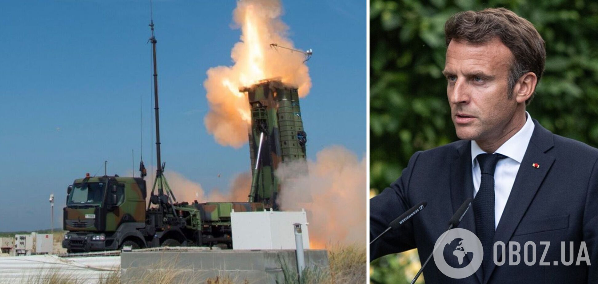'Защищает ключевые объекты и жизни людей': Макрон сообщил о развертывании в Украине системы ПВО SAMP/T