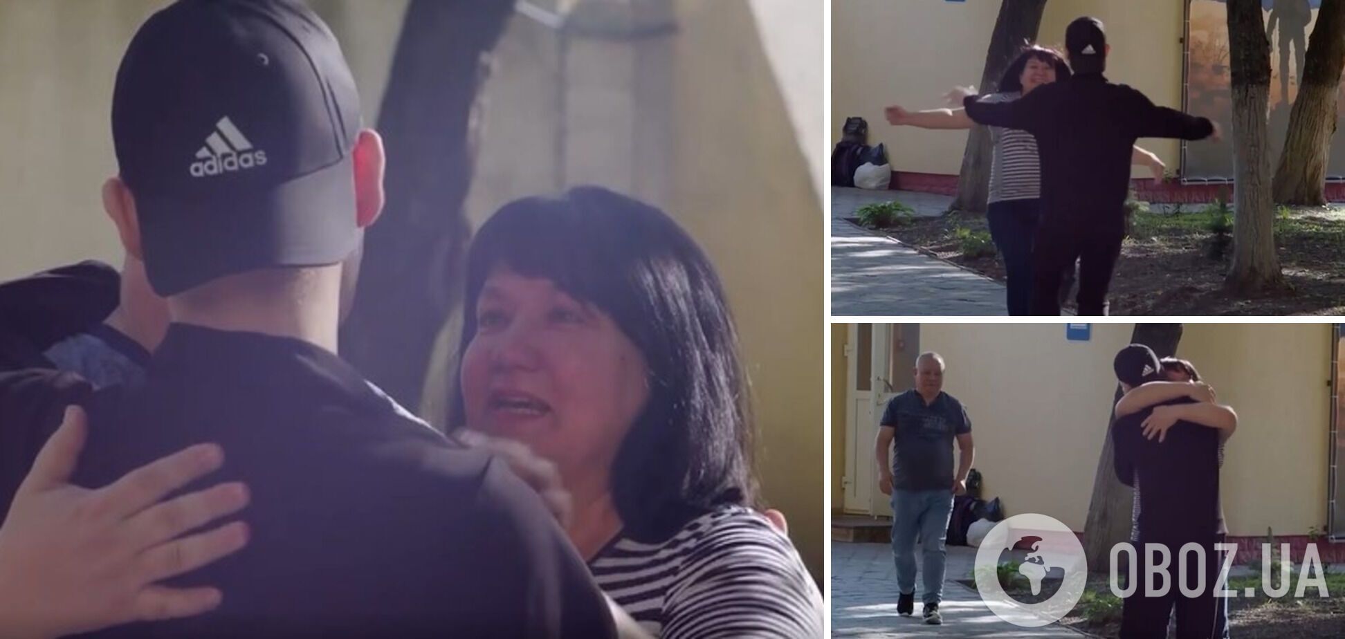 В сети показали кадры эмоциональной встречи освобожденного из плена пограничника с родителями