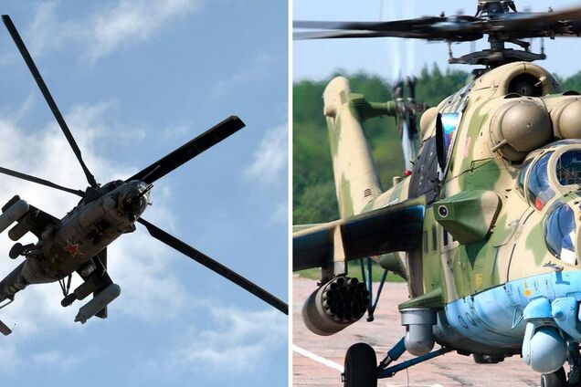 Защитники Украины сбили вертолет российских оккупантов