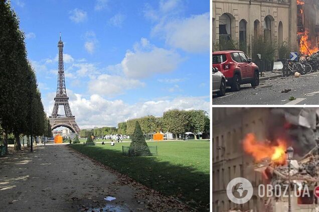 В Париже прогремел взрыв: дом разрушен до основания, город затянуло дымом. Фото и видео