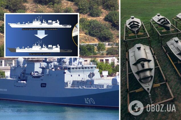 Боятся атаки? Россияне пытаются замаскировать свой самый большой корабль в Черном море. Фото