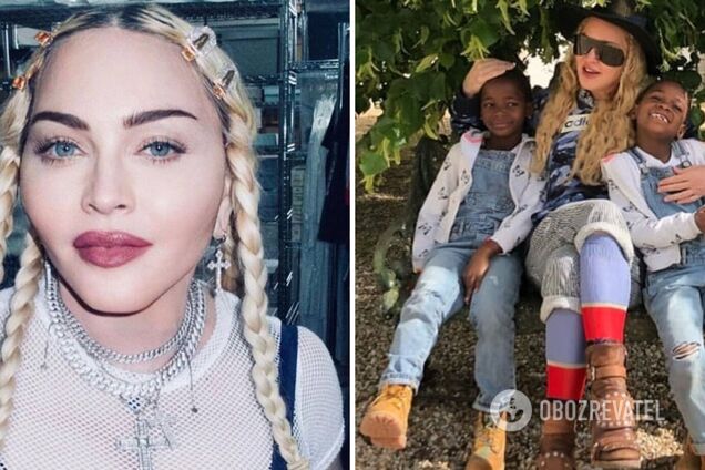 У випускних мантіях: Мадонна показала рідкісне фото своїх прийомних доньок-двійнят