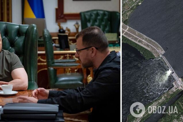 'МВС працює системно': Зеленський обговорив із Клименком ліквідацію наслідків російського теракту на Каховській ГЕС. Фото