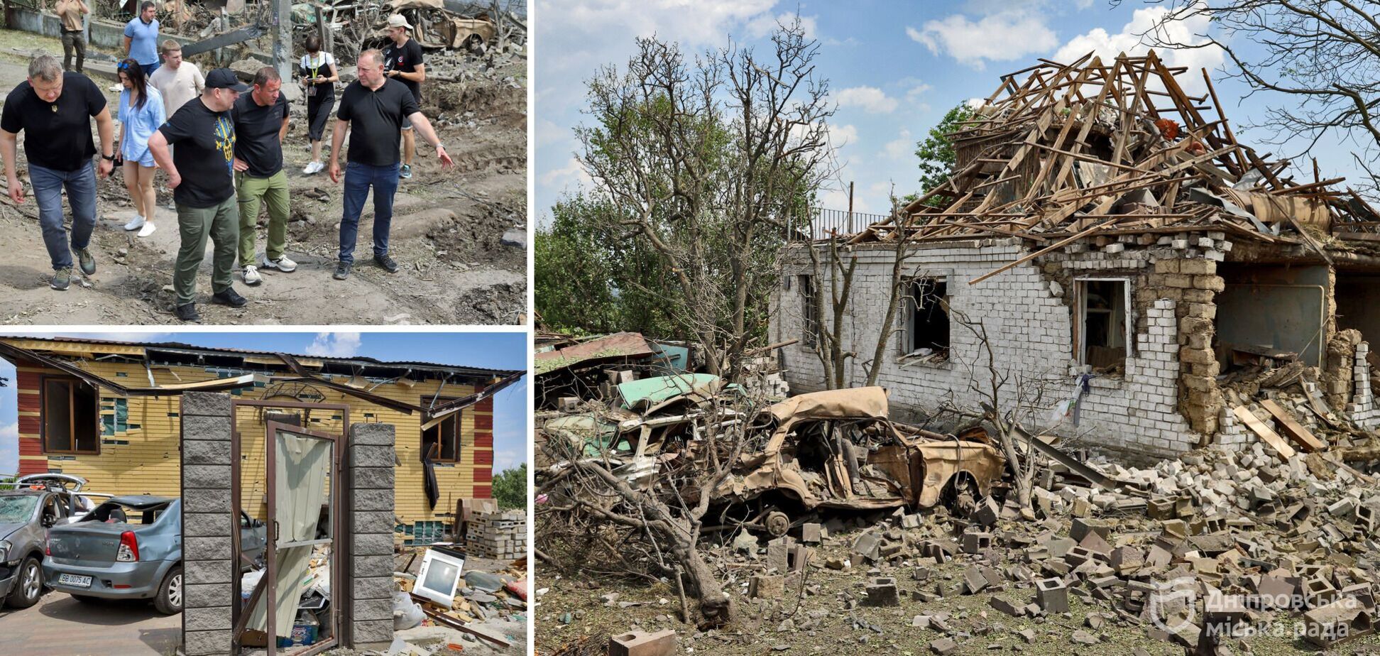 Филатов: 'В частном секторе Днепра, куда попала ракета РФ, работают все городские службы. Пострадавшим выплатят помощь'