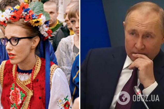 'Эталонная мразь': наряжавшаяся в украинскую вышиванку Собчак встала на сторону Путина во время мятежа в РФ и получила 'приговор'