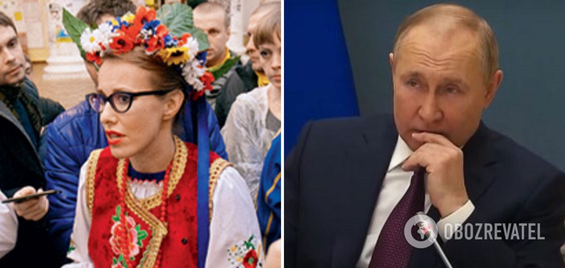 'Еталонна мерзота': Собчак, яка наряджалася в українську вишиванку, стала на бік Путіна під час заколоту у РФ і отримала 'вирок'