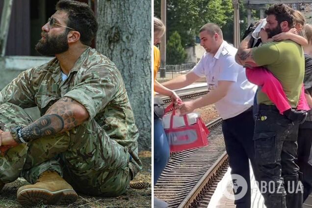 'Завмер увесь мій світ': шоумен-воїн Даніель Салем уперше за війну зустрівся з донькою. Відео