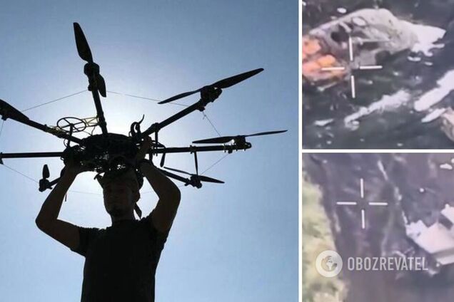 Український дрон R18 за ніч знищив колону окупантів. Відео