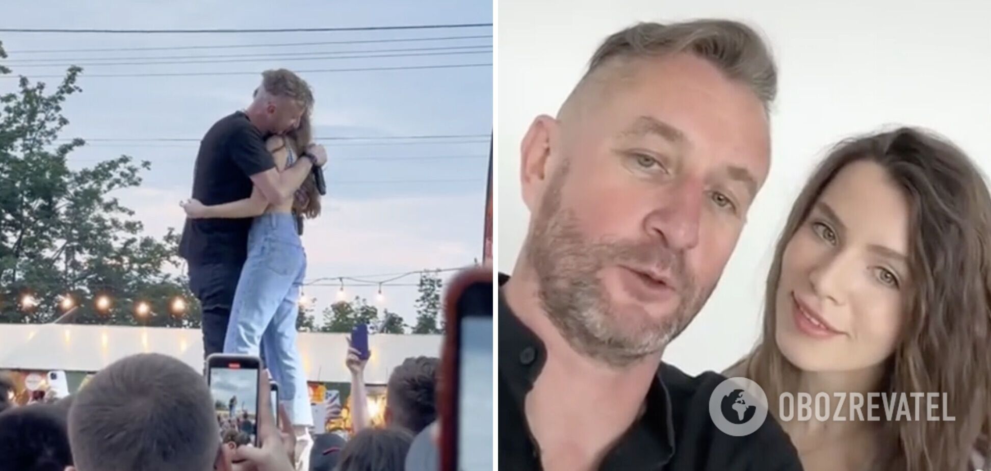 Жадан і молодша на 18 років Соловій підігріли чутки про роман просто під час концерту. Відео