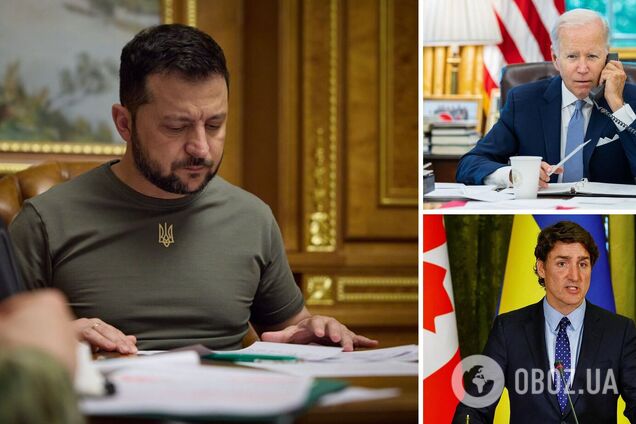 Зеленский поговорил с Байденом, Дудой и Трюдо о мятеже Пригожина и угрозе для ЗАЭС
