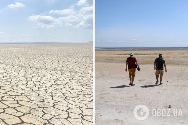 Висохло, як у Африці: у мережі показали, який зараз вигляд має Каховське водосховище. Фото і відео