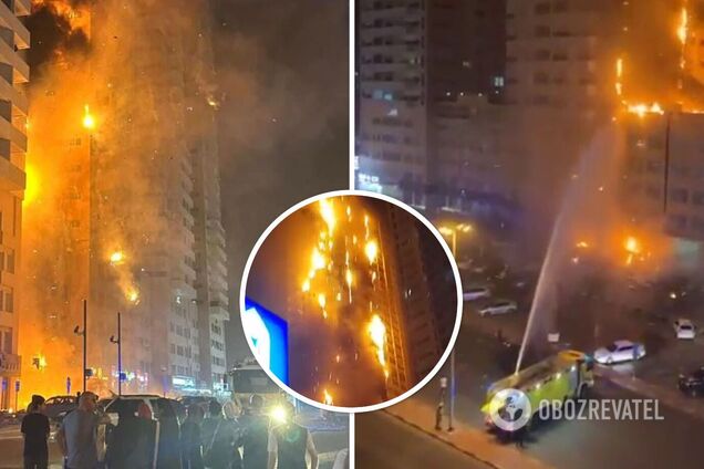 В ОАЕ вогонь охопив 36-поверховий хмарочос: у мережі з'явилися моторошні відео